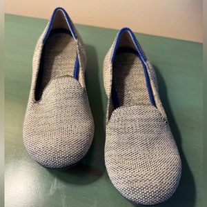 Kids Rothy’s - loafer style, black/gray/white - size 12